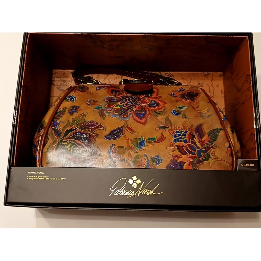 Patricia Nash Multicolor Floral Satchel
